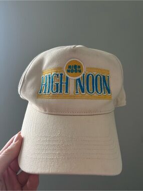 47 Brand High Noon Embroidered Cream Cap with Blue & Yellow Logo